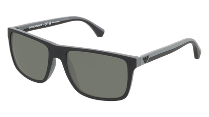 Rubber Black & Grey, Green-Polarized