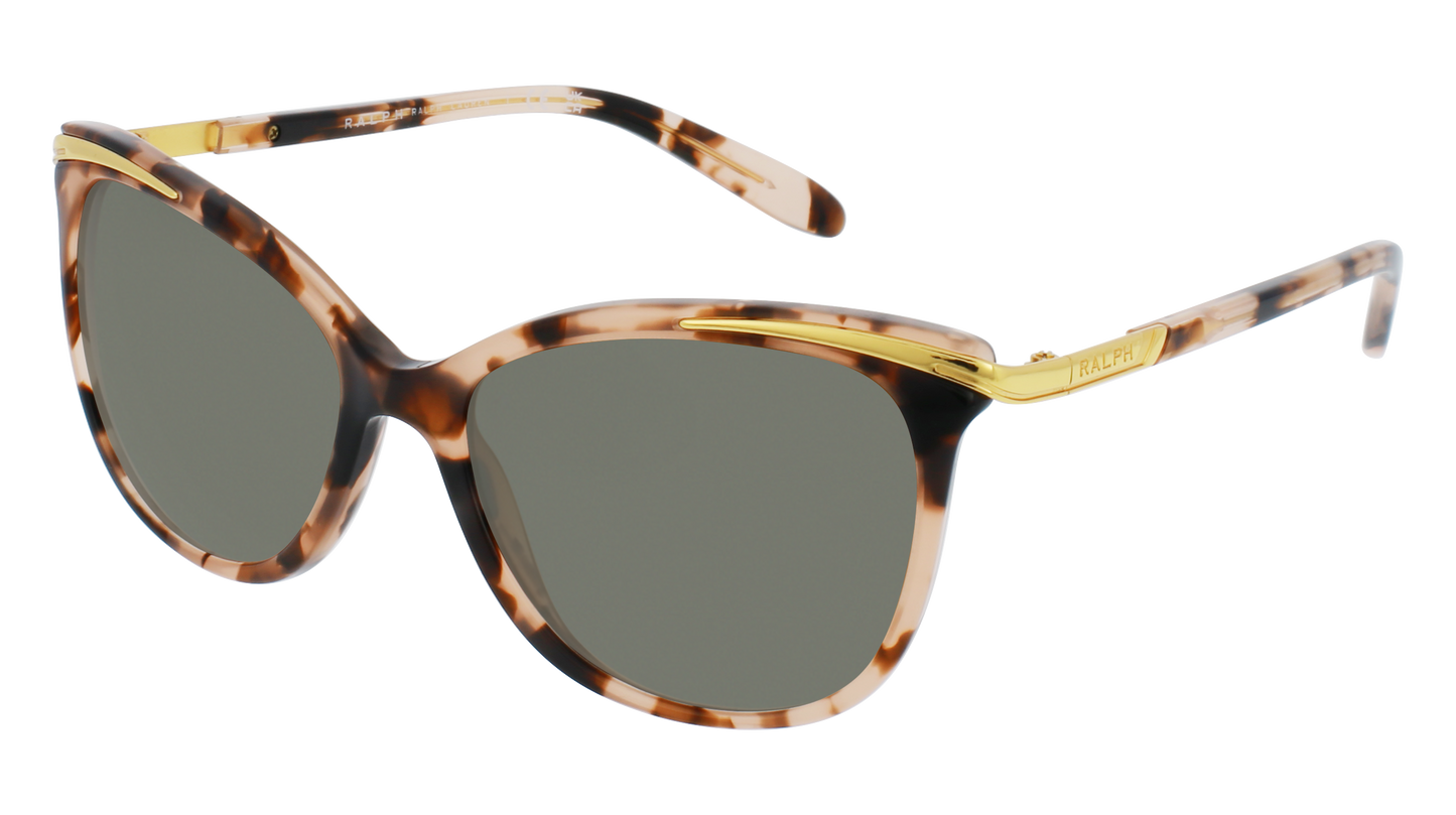 Shiny Pink Tortoise & Gold, Green-Polarized