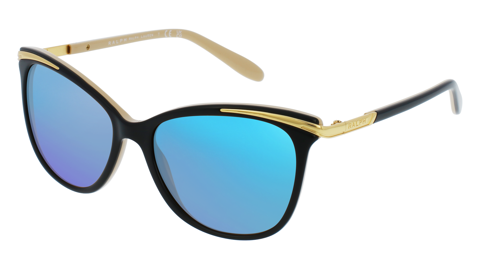 Black, Blue-Mirrored