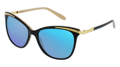 Black, Blue-Mirrored