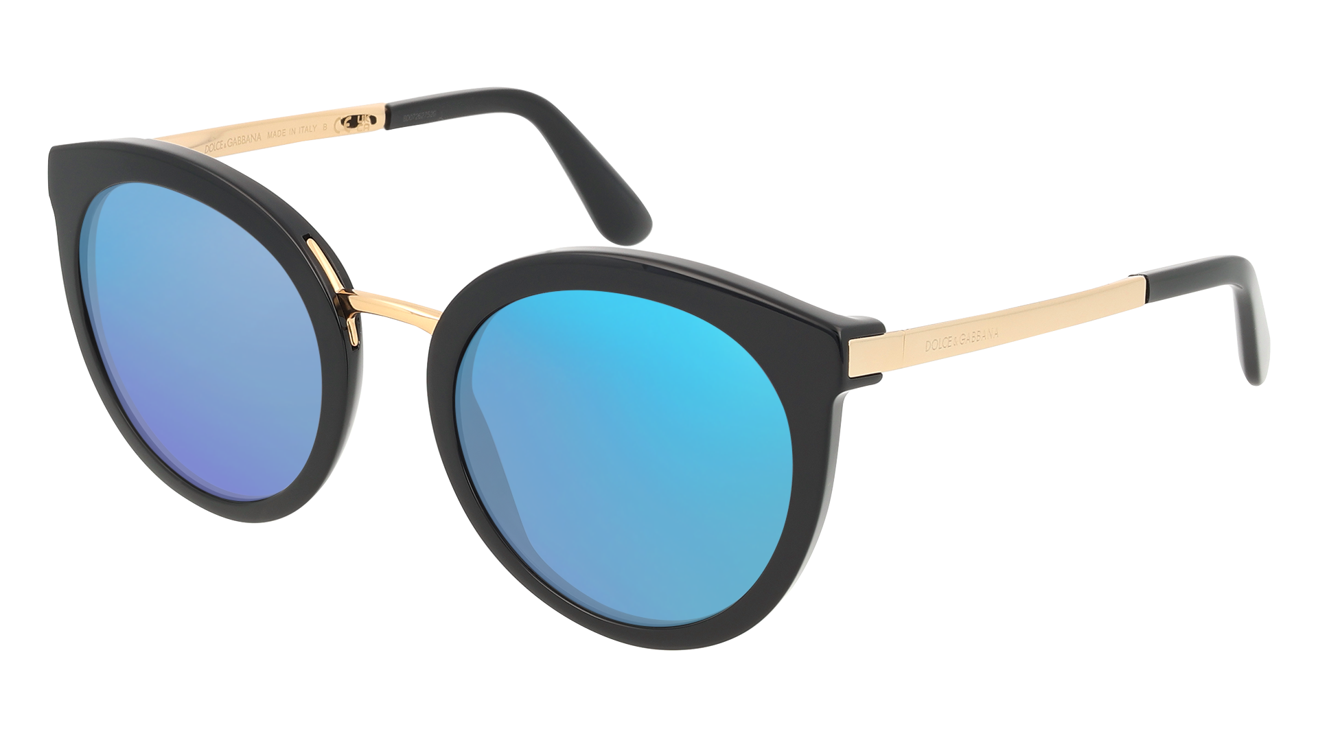 Black, Blue-Mirrored