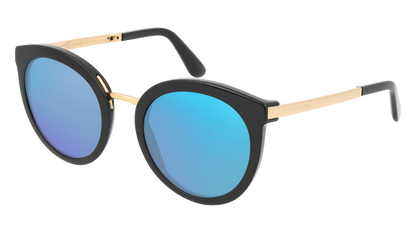 Black, Blue-Mirrored