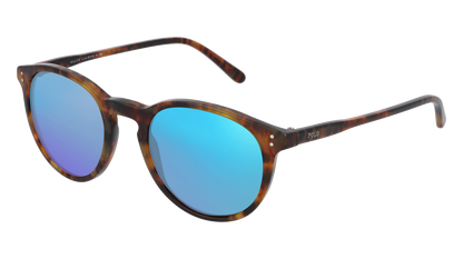 Shiny Antique Havana, Blue-Mirrored