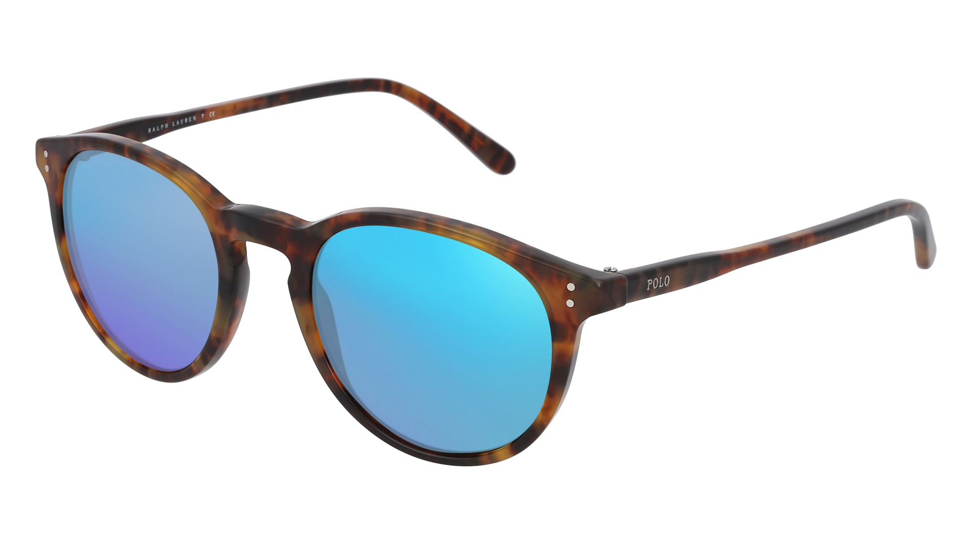 Shiny Antique Havana, Blue-Mirrored