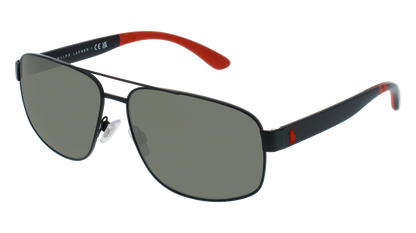 Matte Black, Green-Polarized