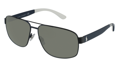 Matte Navy Blue, Green-Polarized