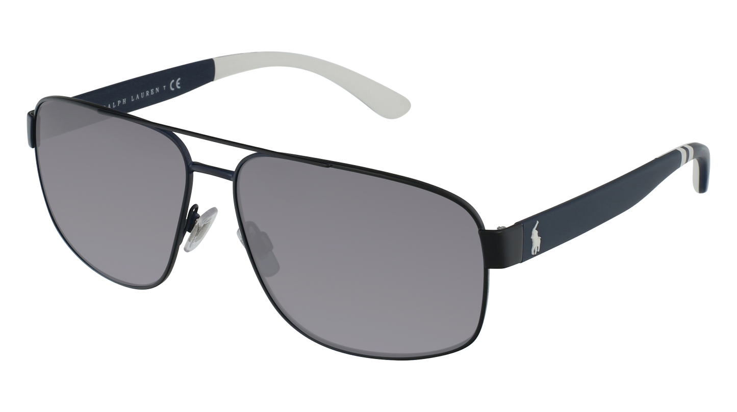 Matte Navy Blue, Grey-Polarized