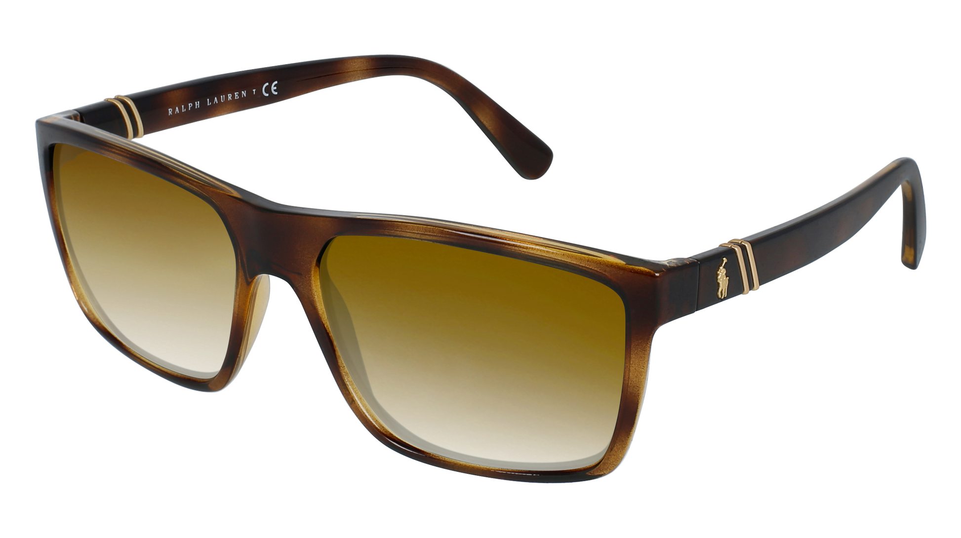 Shiny Transparent Dark Havana, Brown Gradient