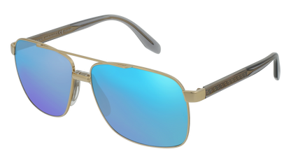 Pale Gold, Blue-Mirrored