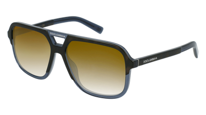 Havana Transparent Blue, Brown Gradient