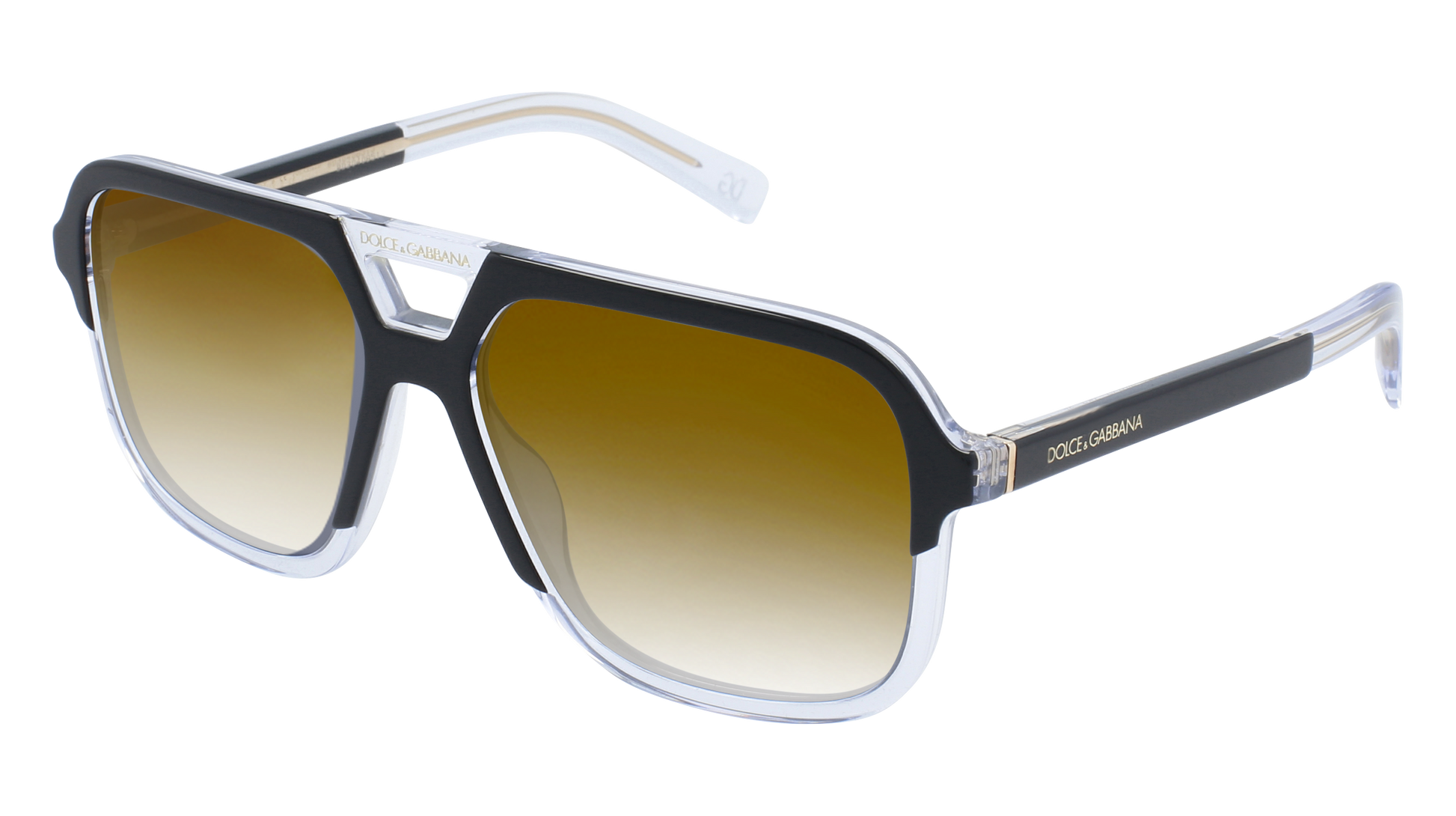 Top Black On Crystal, Brown Gradient