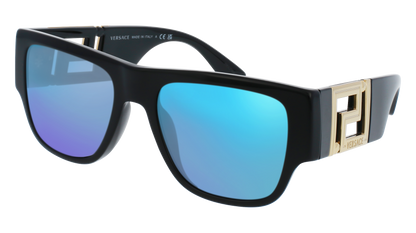Black, Blue-Mirrored