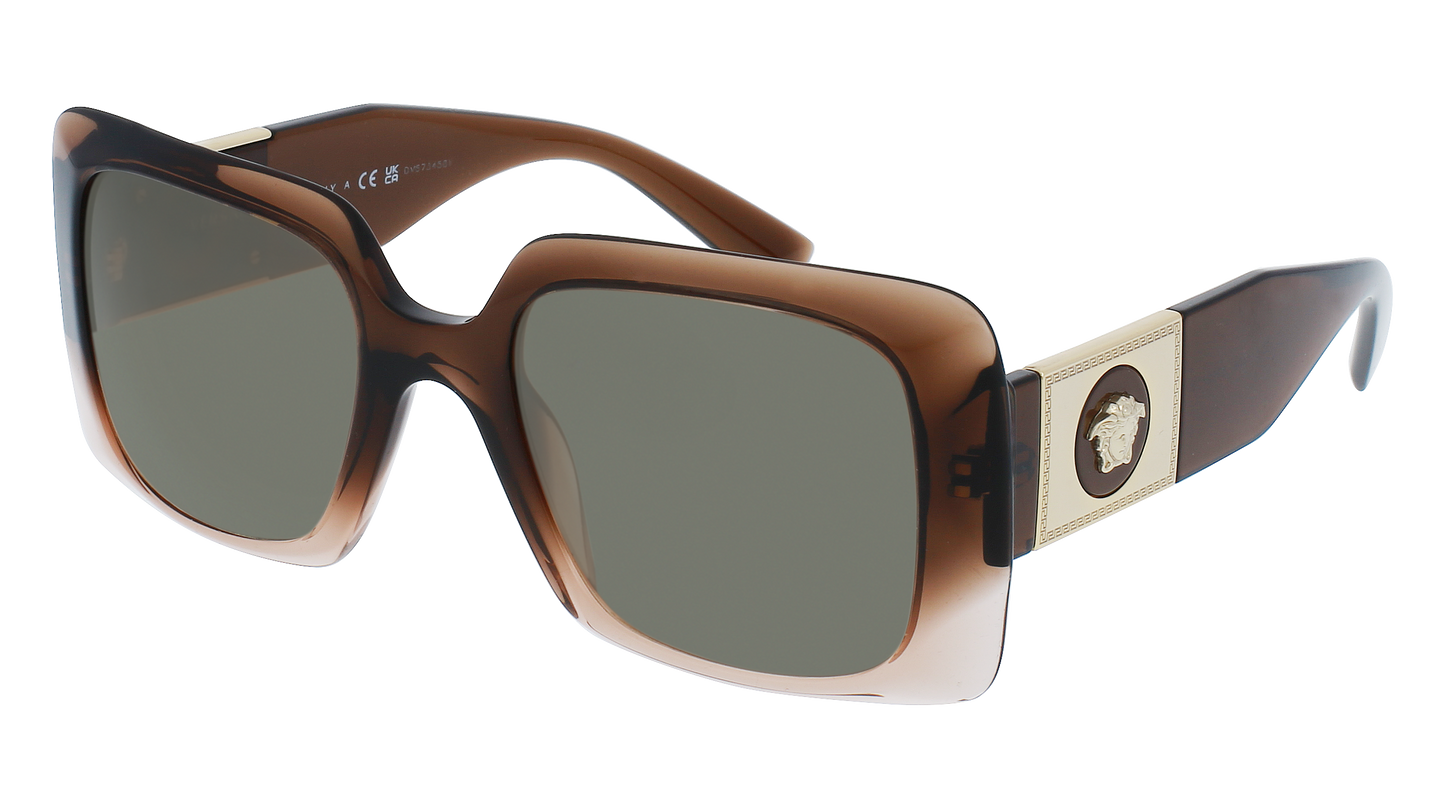 Transparent Brown Gradient, Green-Polarized