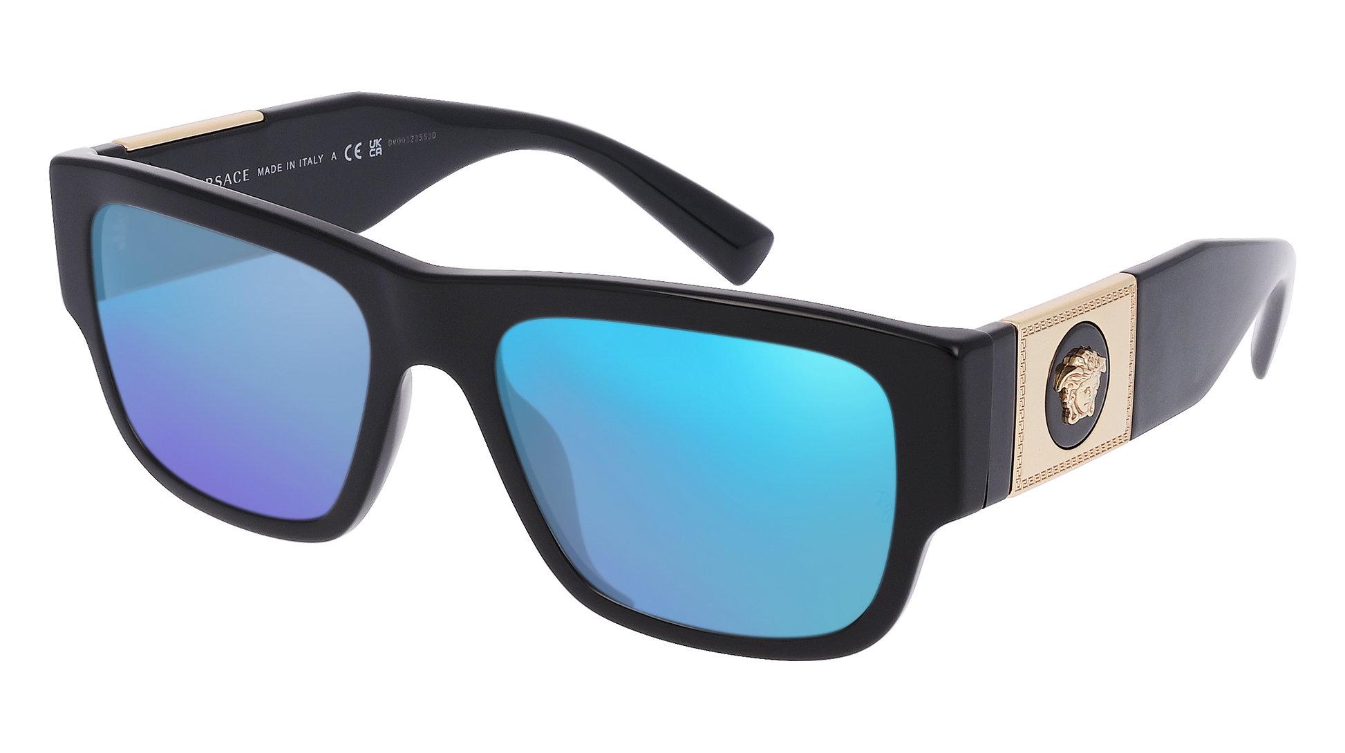 Black, Blue-Mirrored