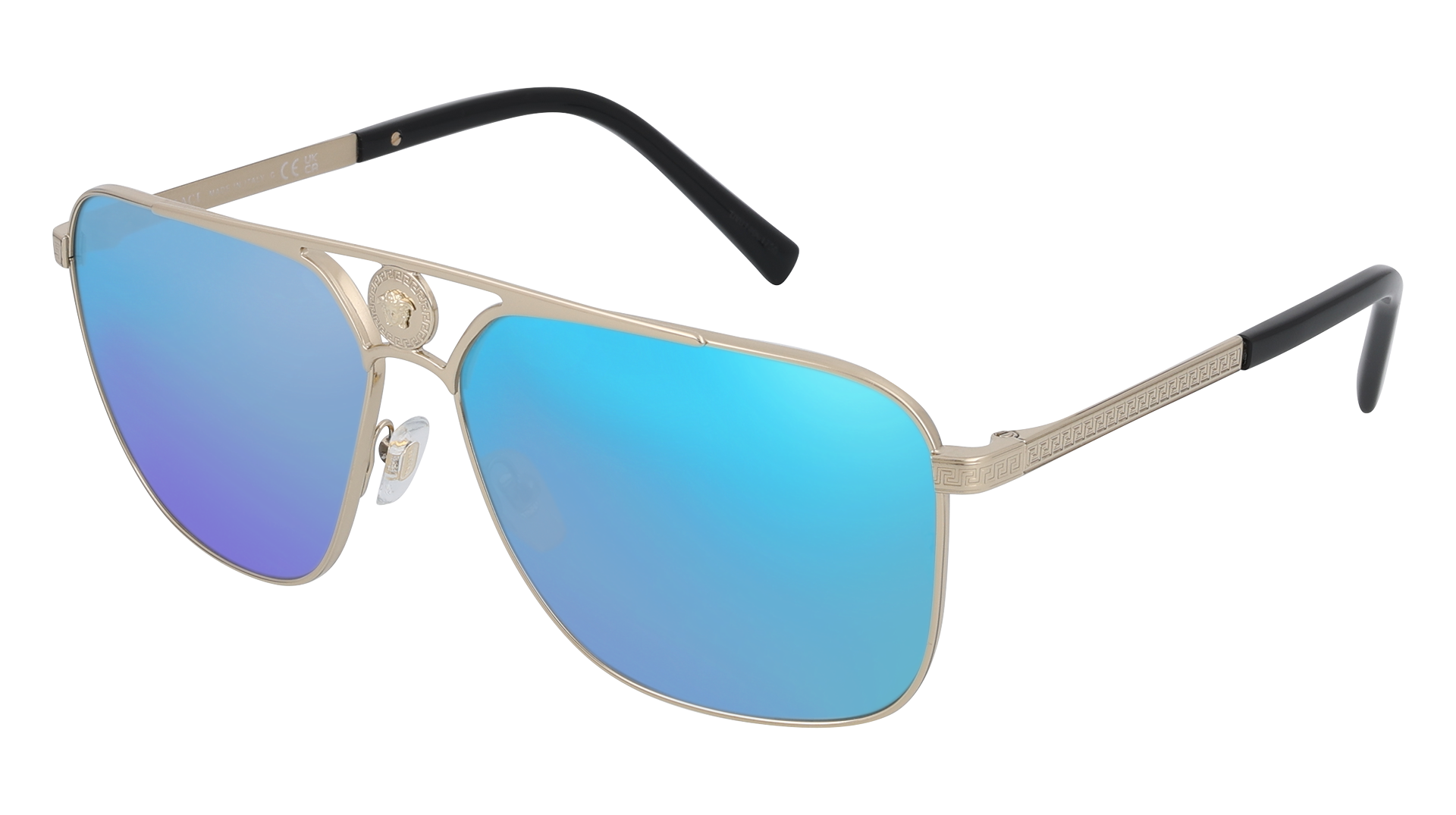 Pale Gold, Blue-Mirrored