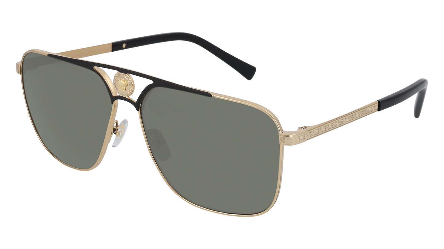 Gold/Matte Black, Green-Polarized