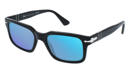 Black, Blue-Mirrored