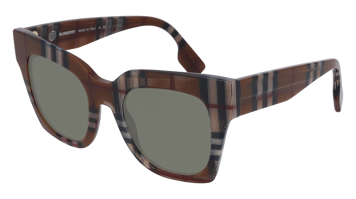 Brown Check, Green-Polarized