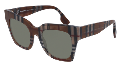 Brown Check, Green-Polarized