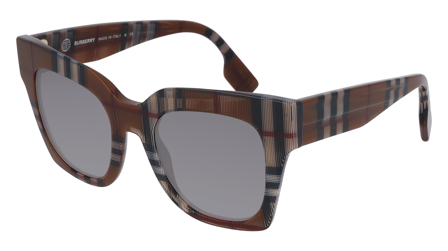 Brown Check, Grey