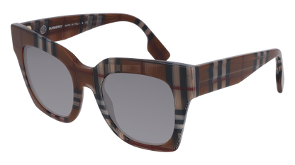 Brown Check, Grey