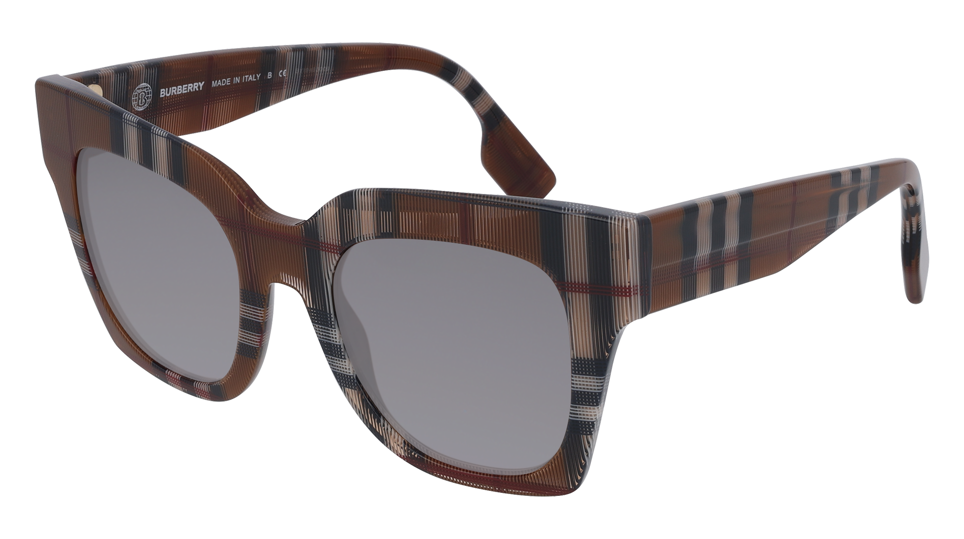 Brown Check, Grey-Polarized