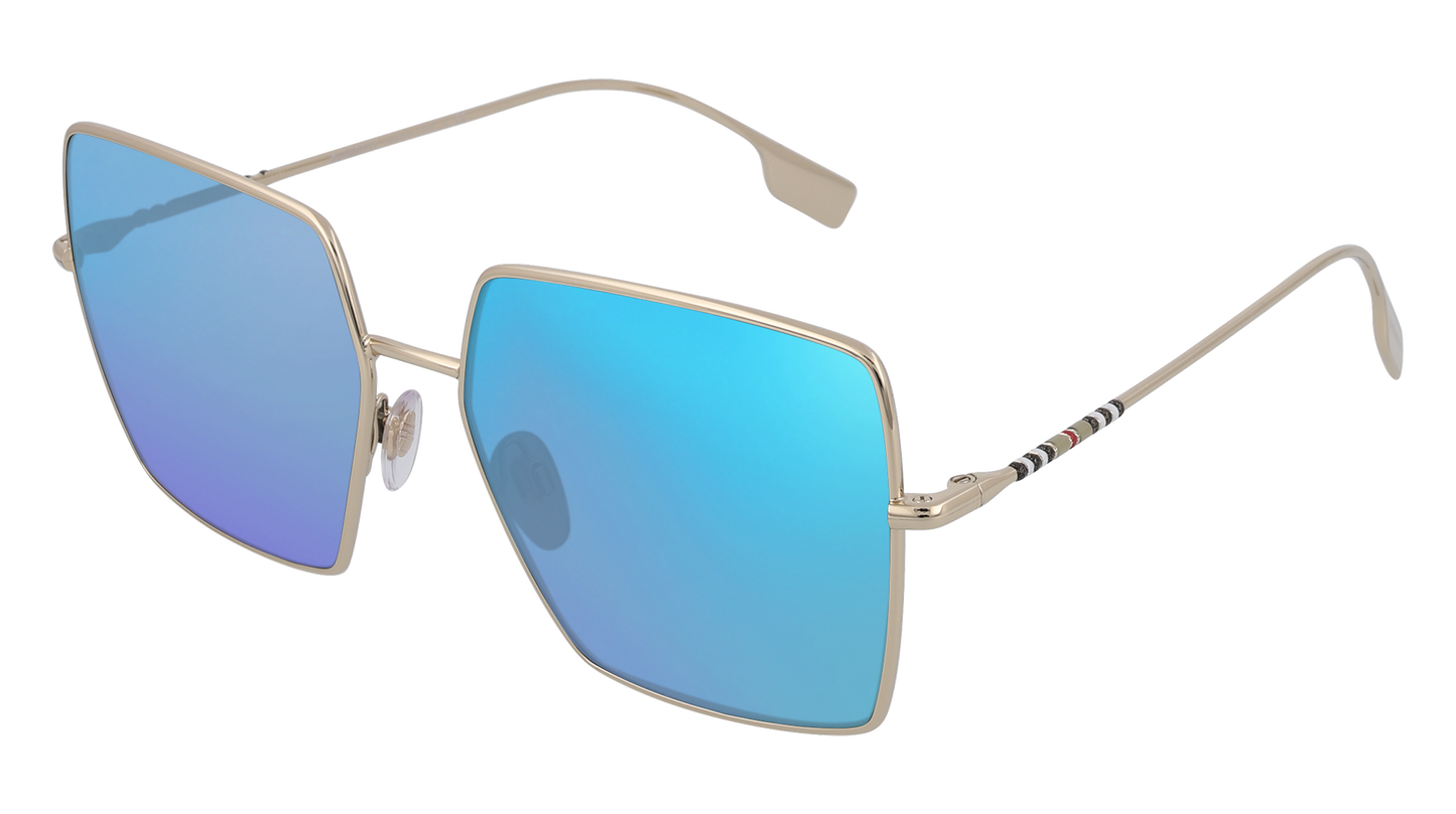 Rose Gold, Blue-Mirrored