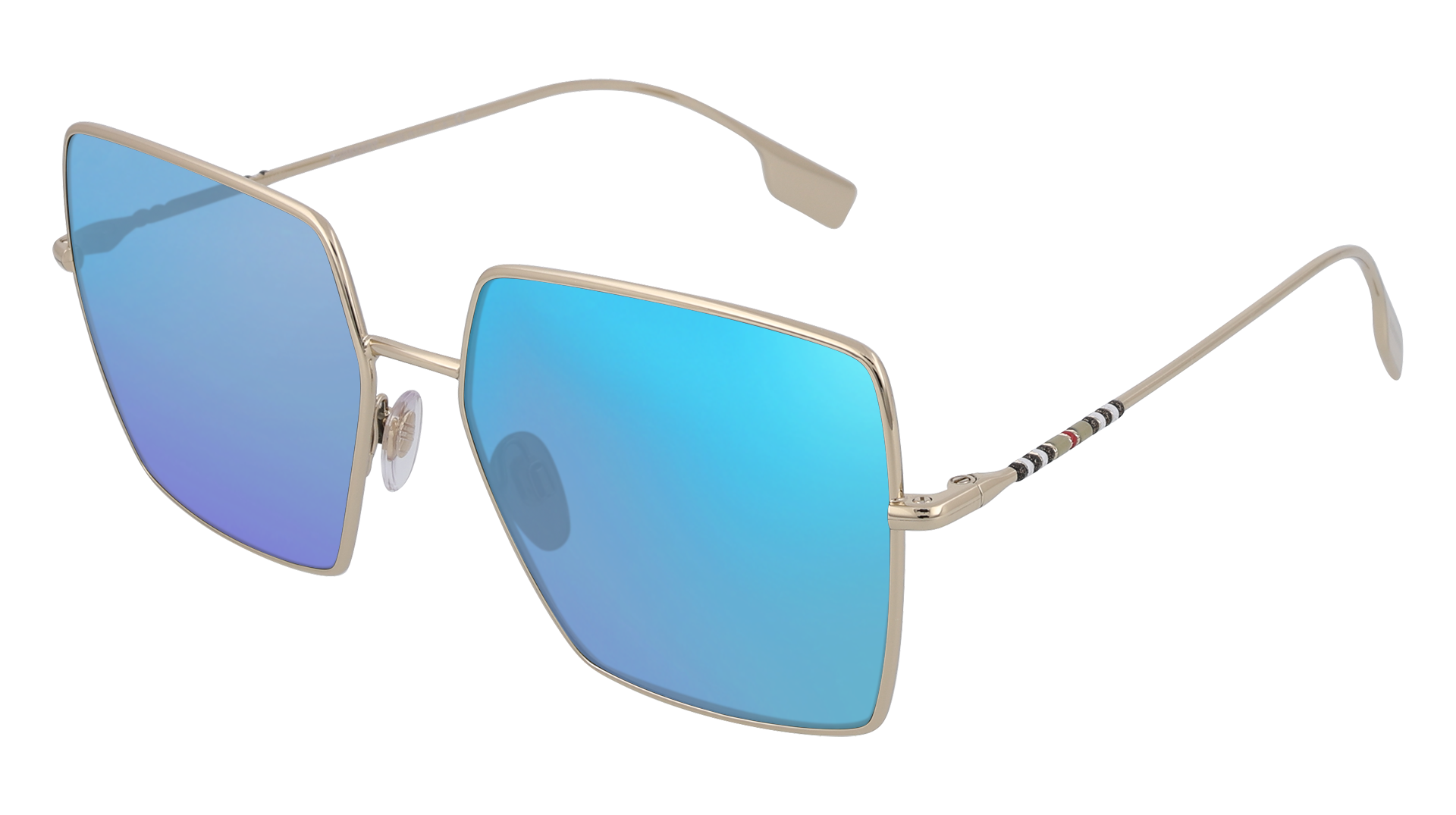 Rose Gold, Blue-Mirrored