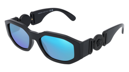 Black, Blue-Mirrored