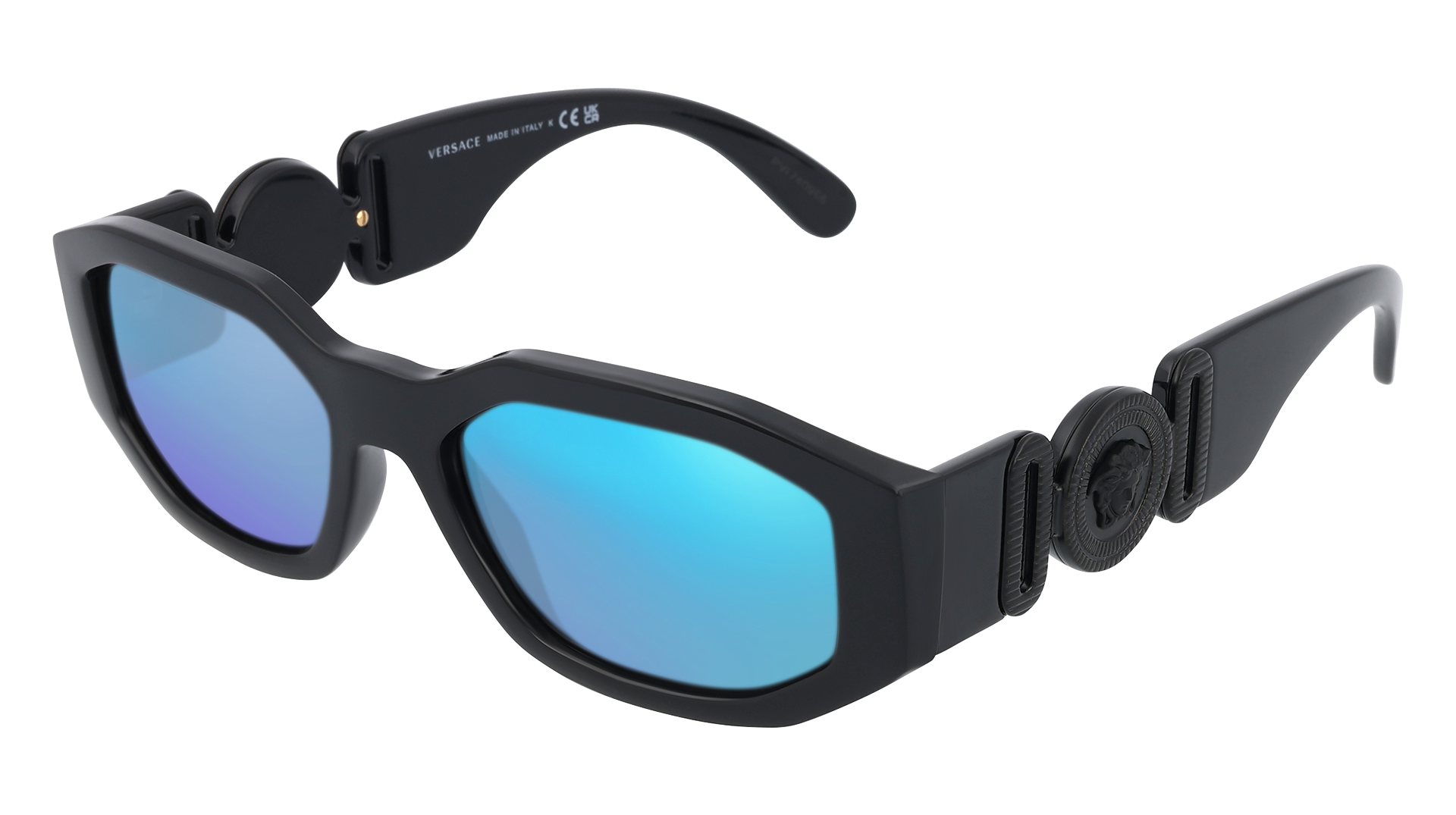 Black, Blue-Mirrored