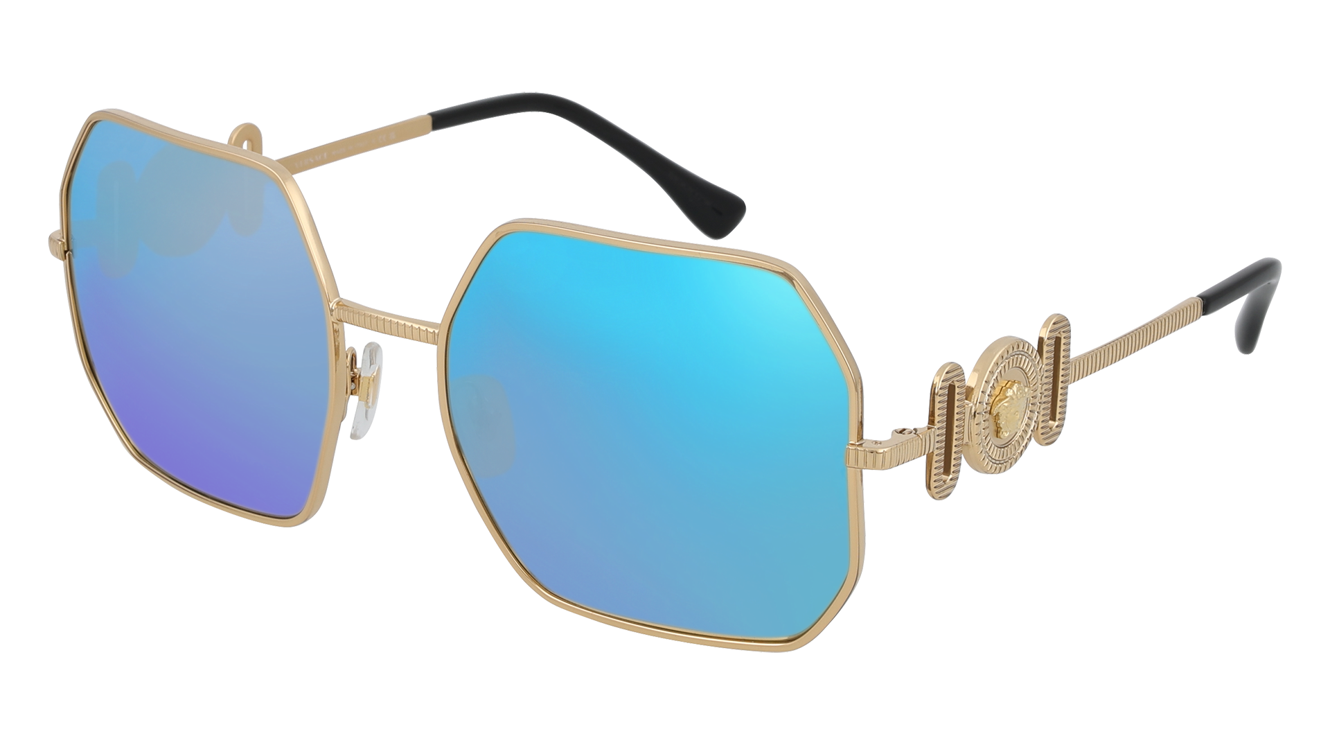 Gold, Blue-Mirrored