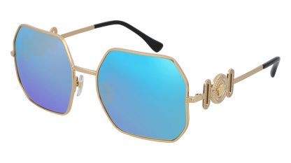 Gold, Blue-Mirrored