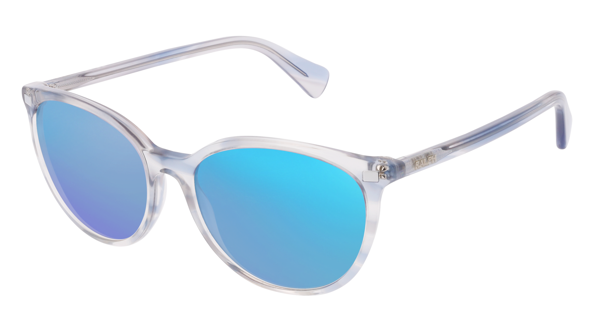 Shiny Striped Blue Brown, Blue-Mirrored