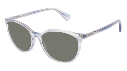 Shiny Striped Blue Brown, Green-Polarized