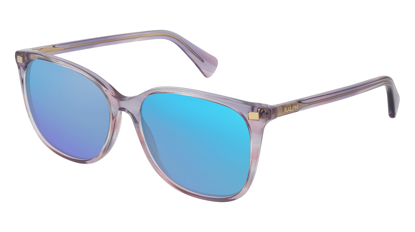 Striped Purple, Blue-Mirrored