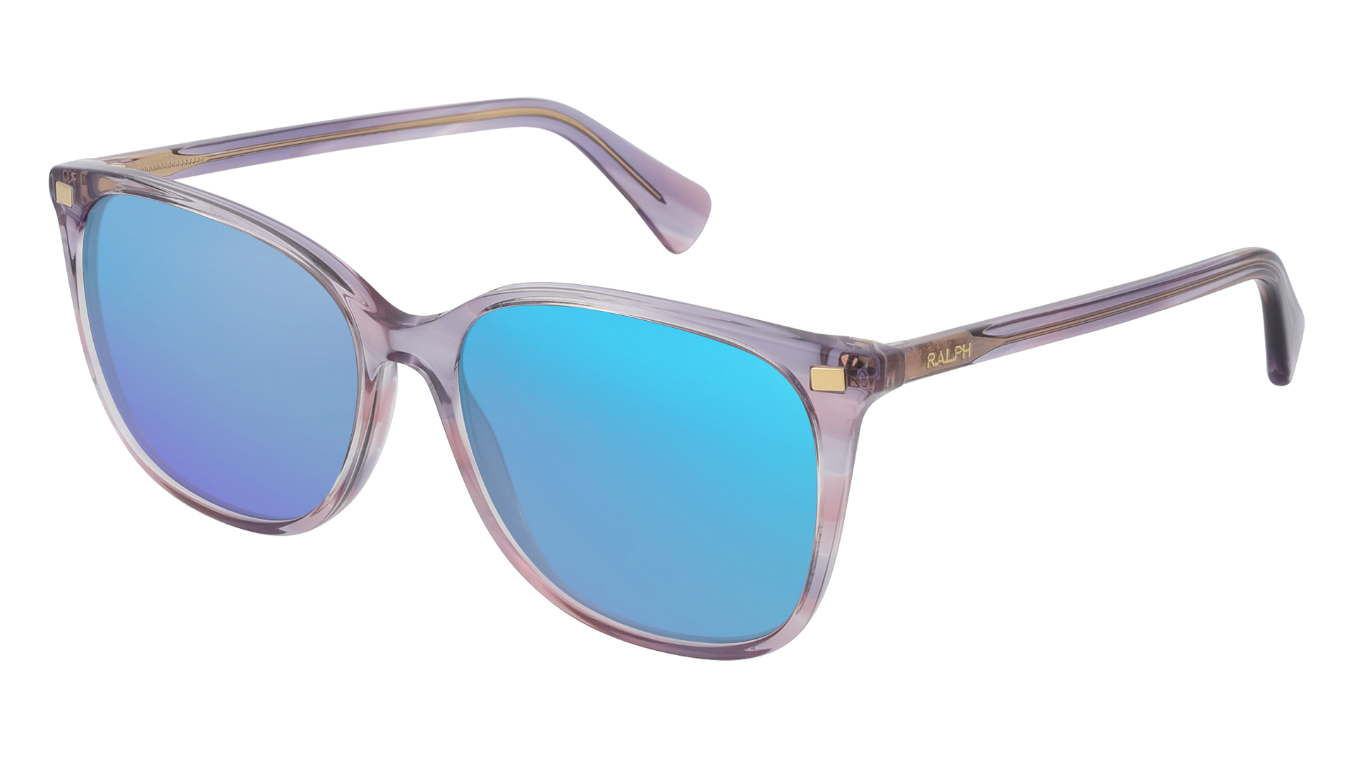 Striped Purple, Blue-Mirrored