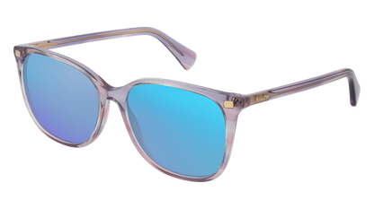 Striped Purple, Blue-Mirrored