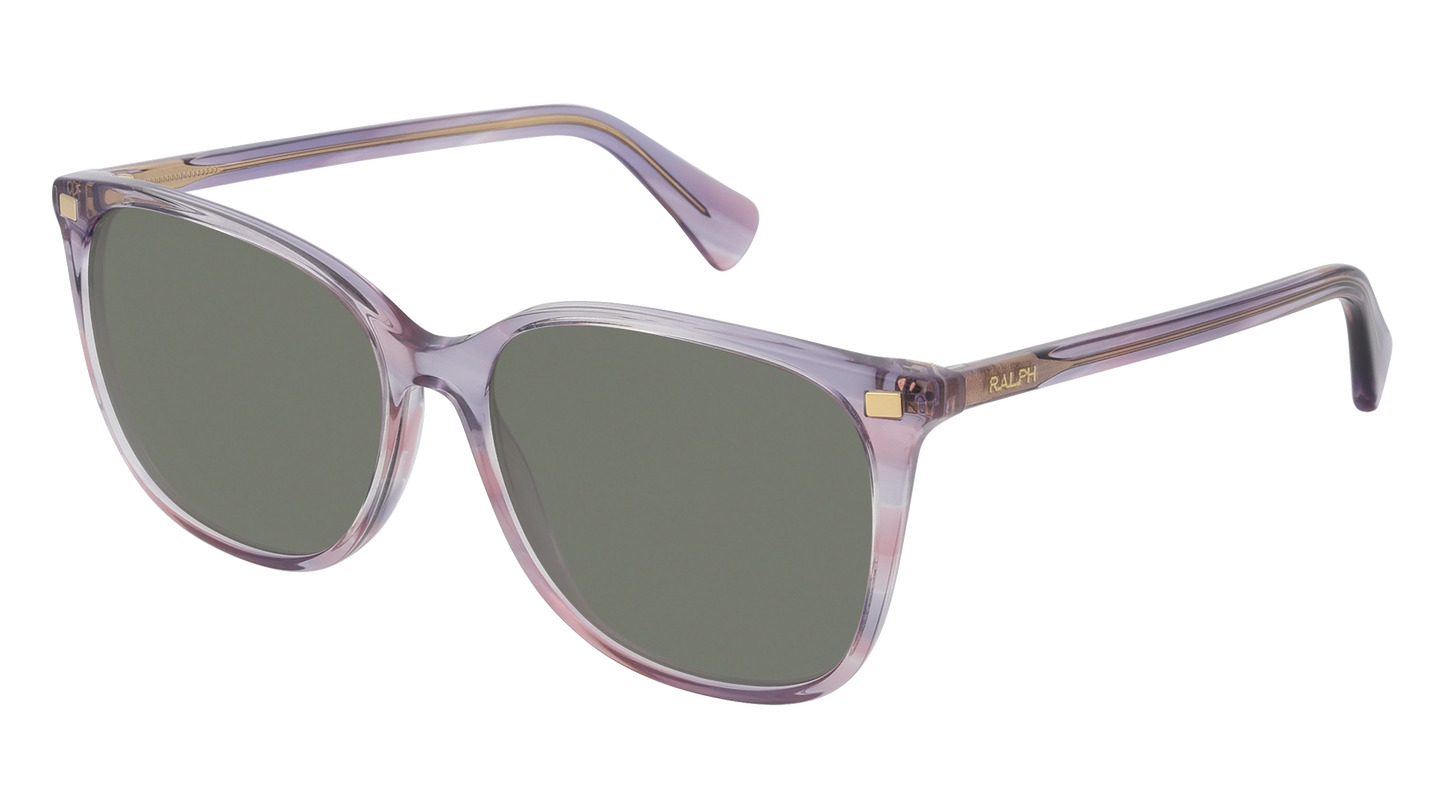 Striped Purple, Green-Polarized