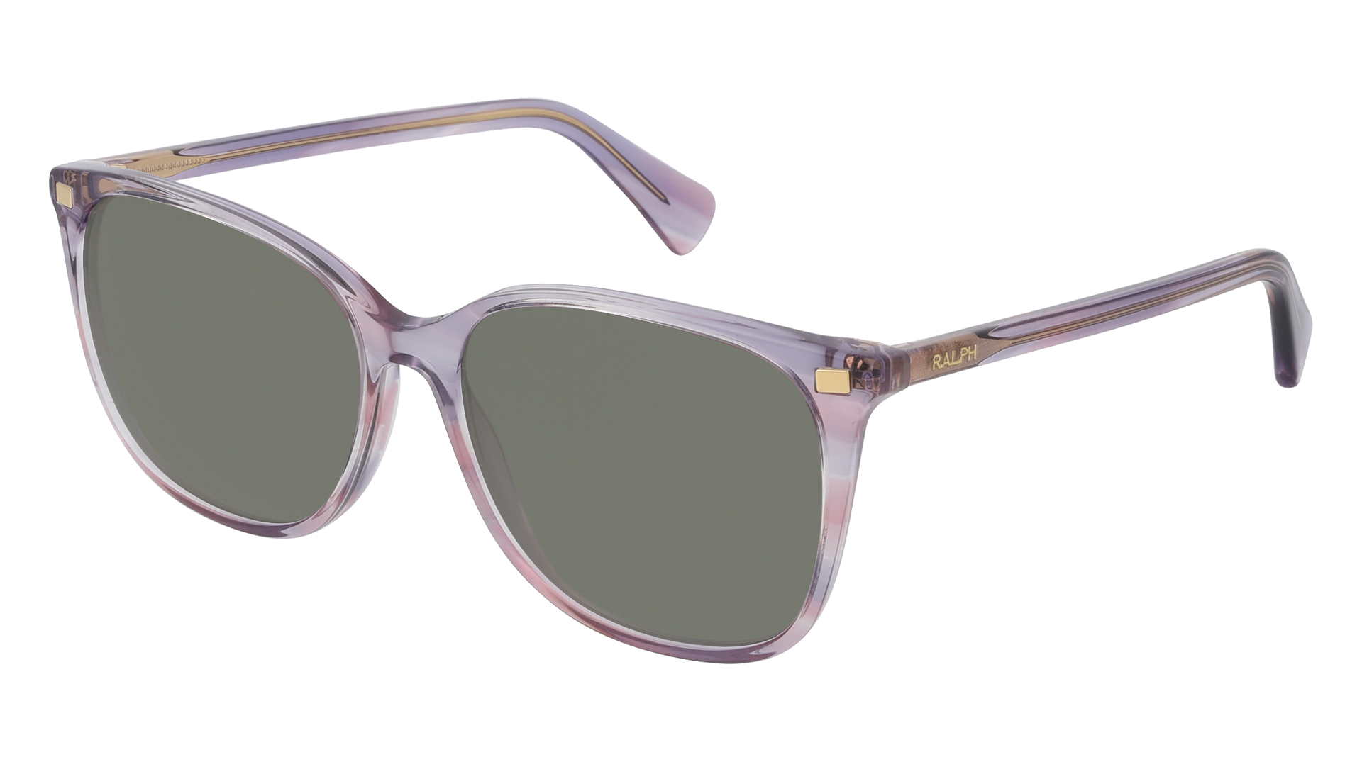 Striped Purple, Green-Polarized
