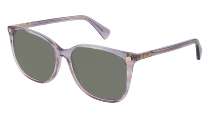 Striped Purple, Green-Polarized