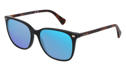 Shiny Black, Blue-Mirrored