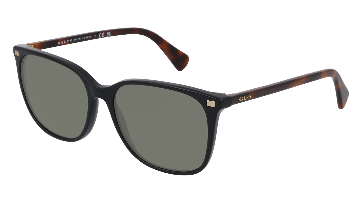 Shiny Black, Green-Polarized