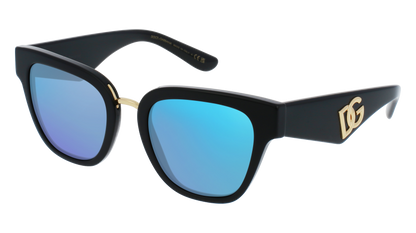 Black, Blue-Mirrored