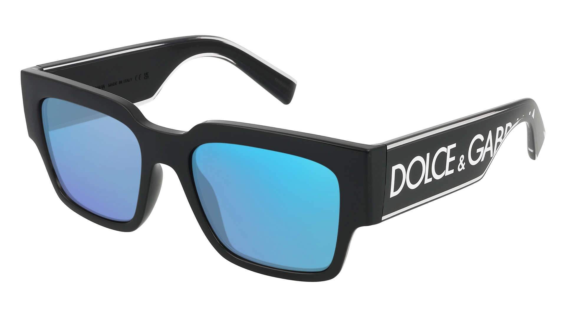 Black, Blue-Mirrored