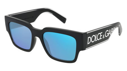 Black, Blue-Mirrored