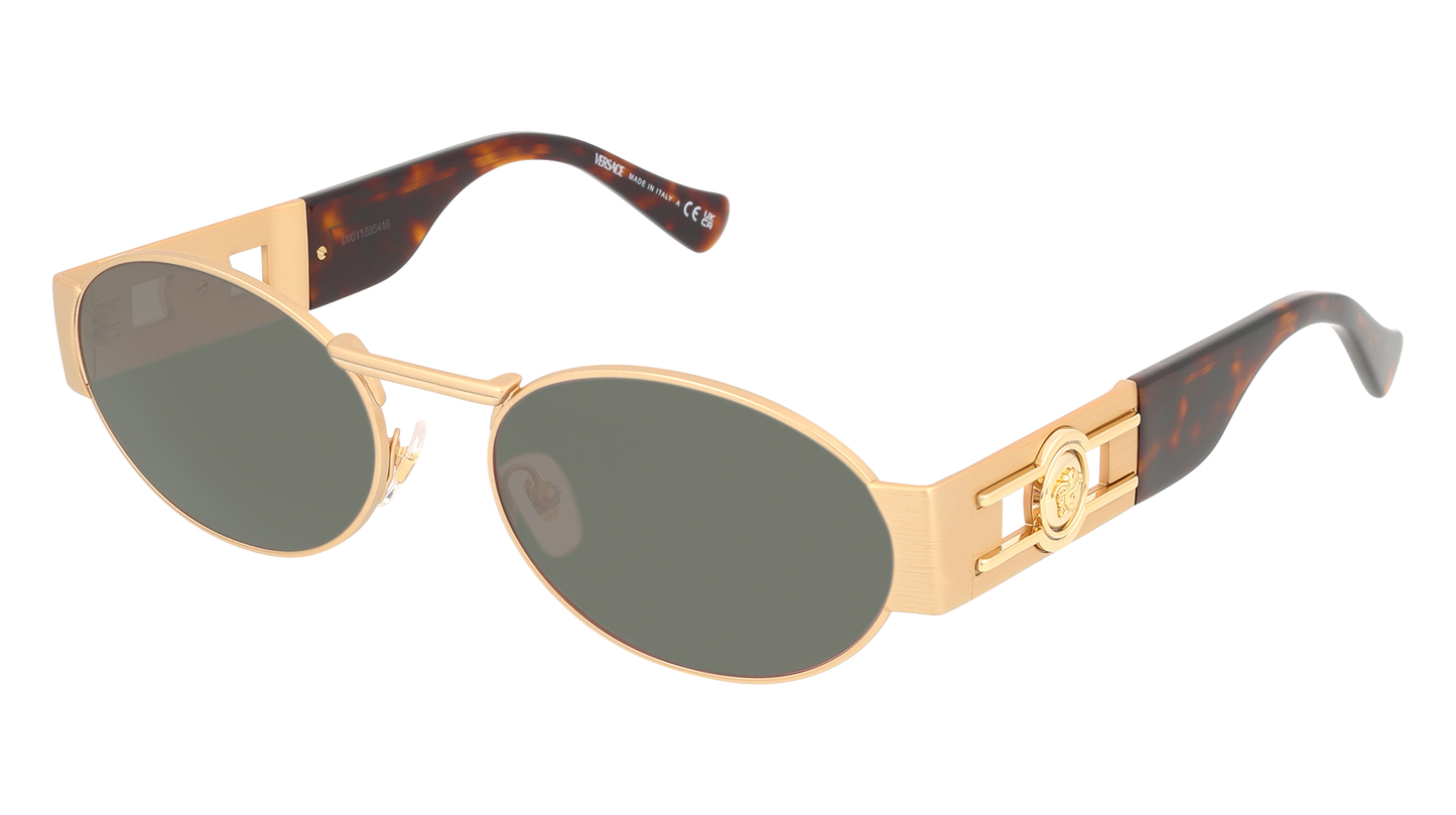 Matte Gold, Green-Polarized