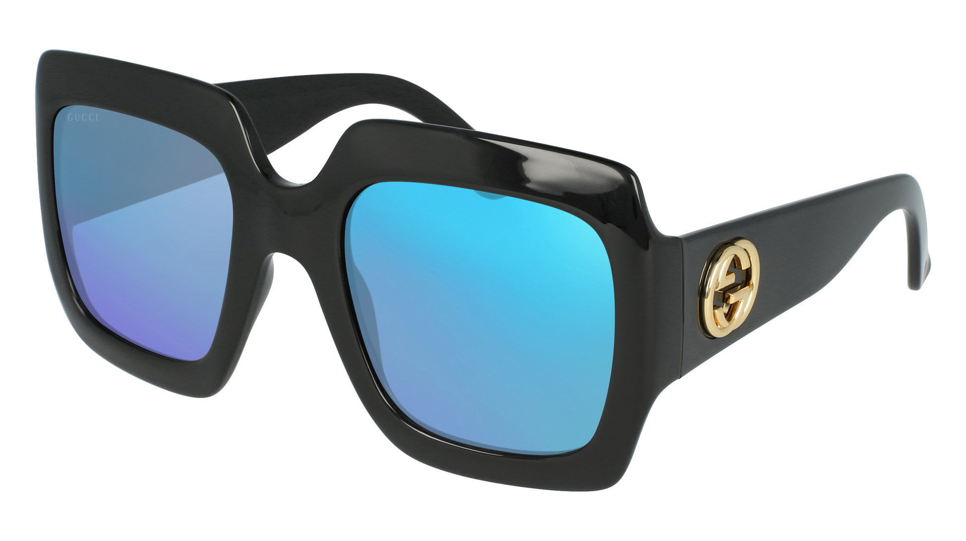 Black, Blue-Mirrored