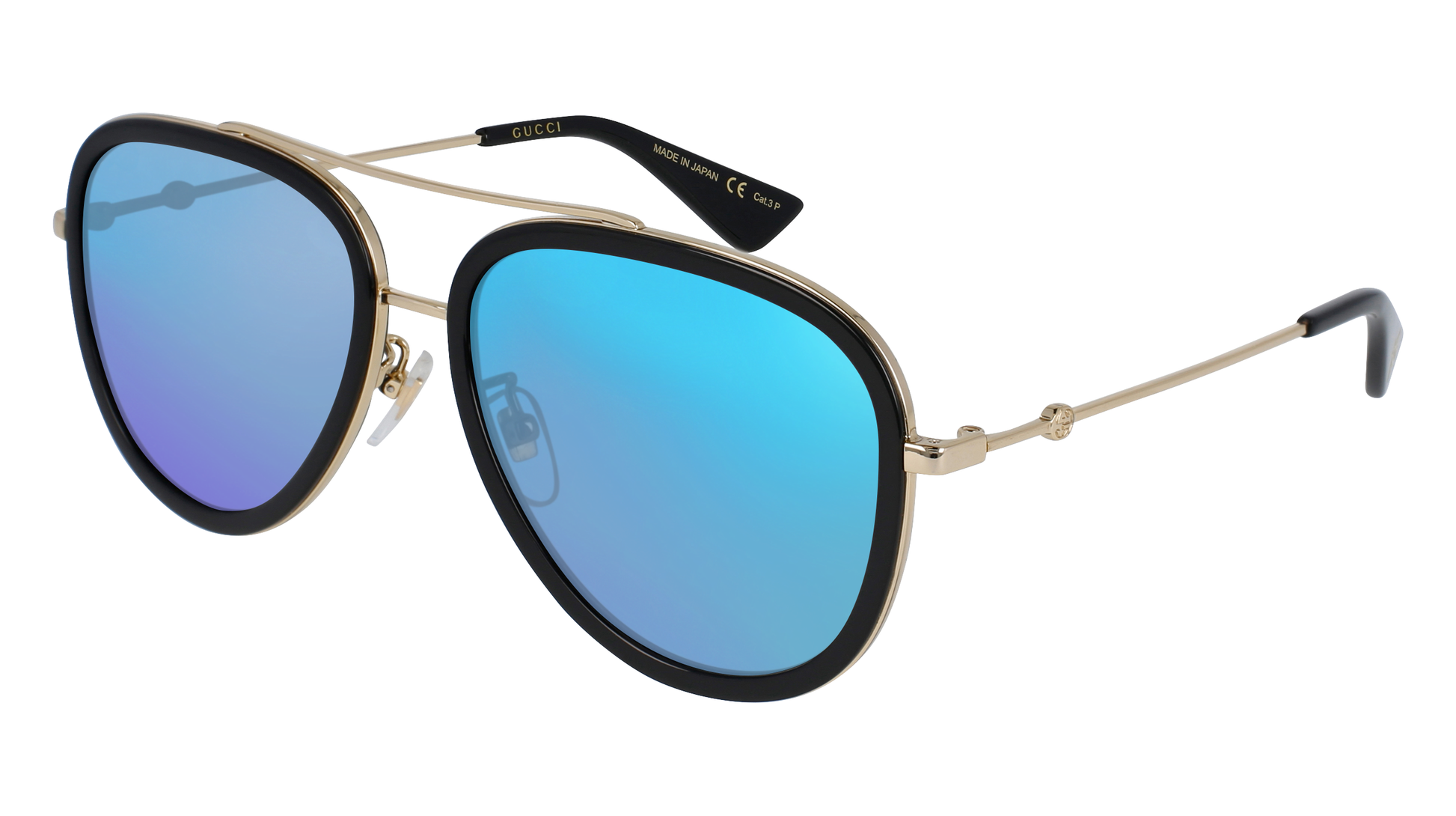 Gold, Blue-Mirrored