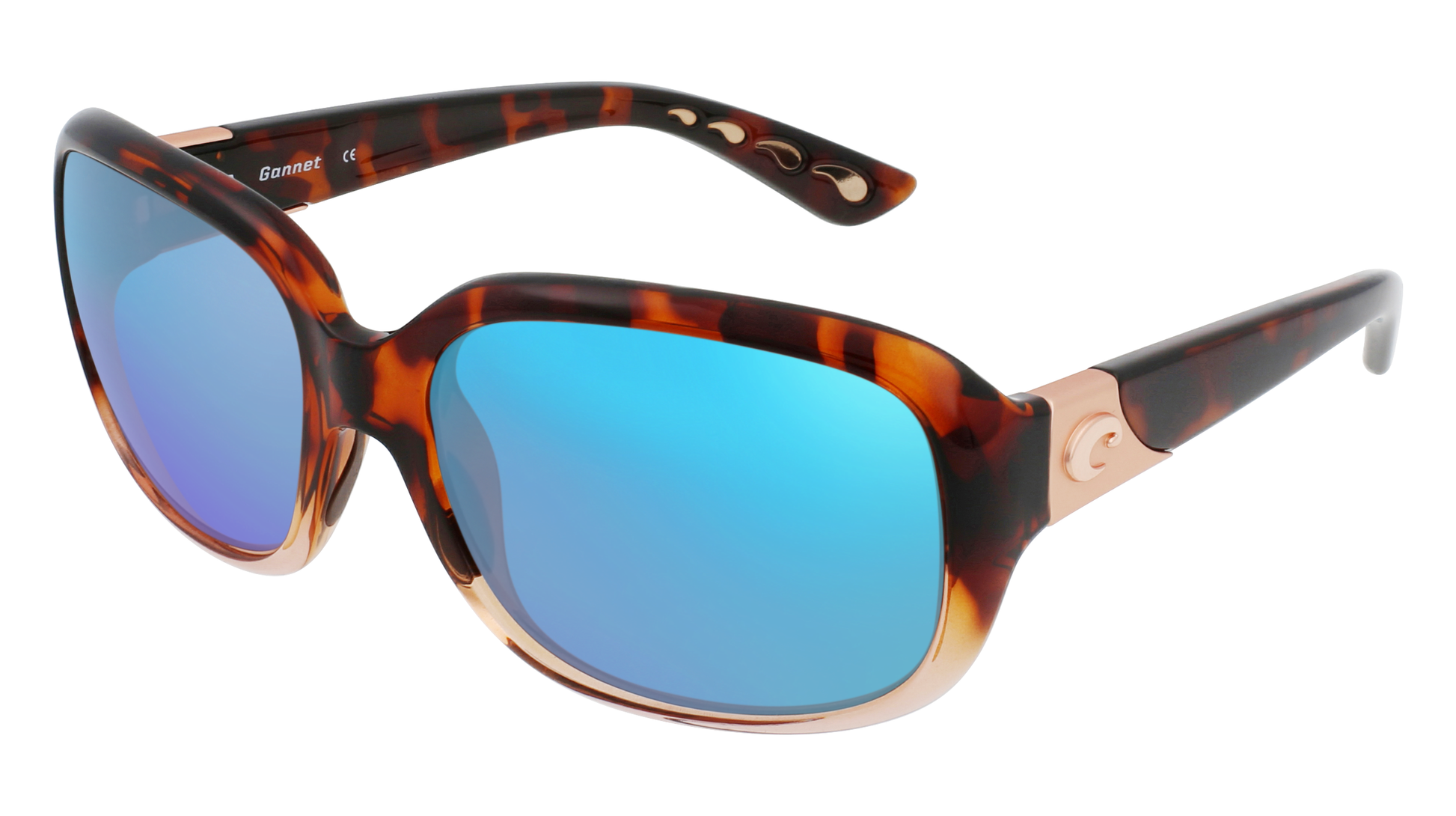 SHINY TORTOISE FADE, Blue-Mirrored