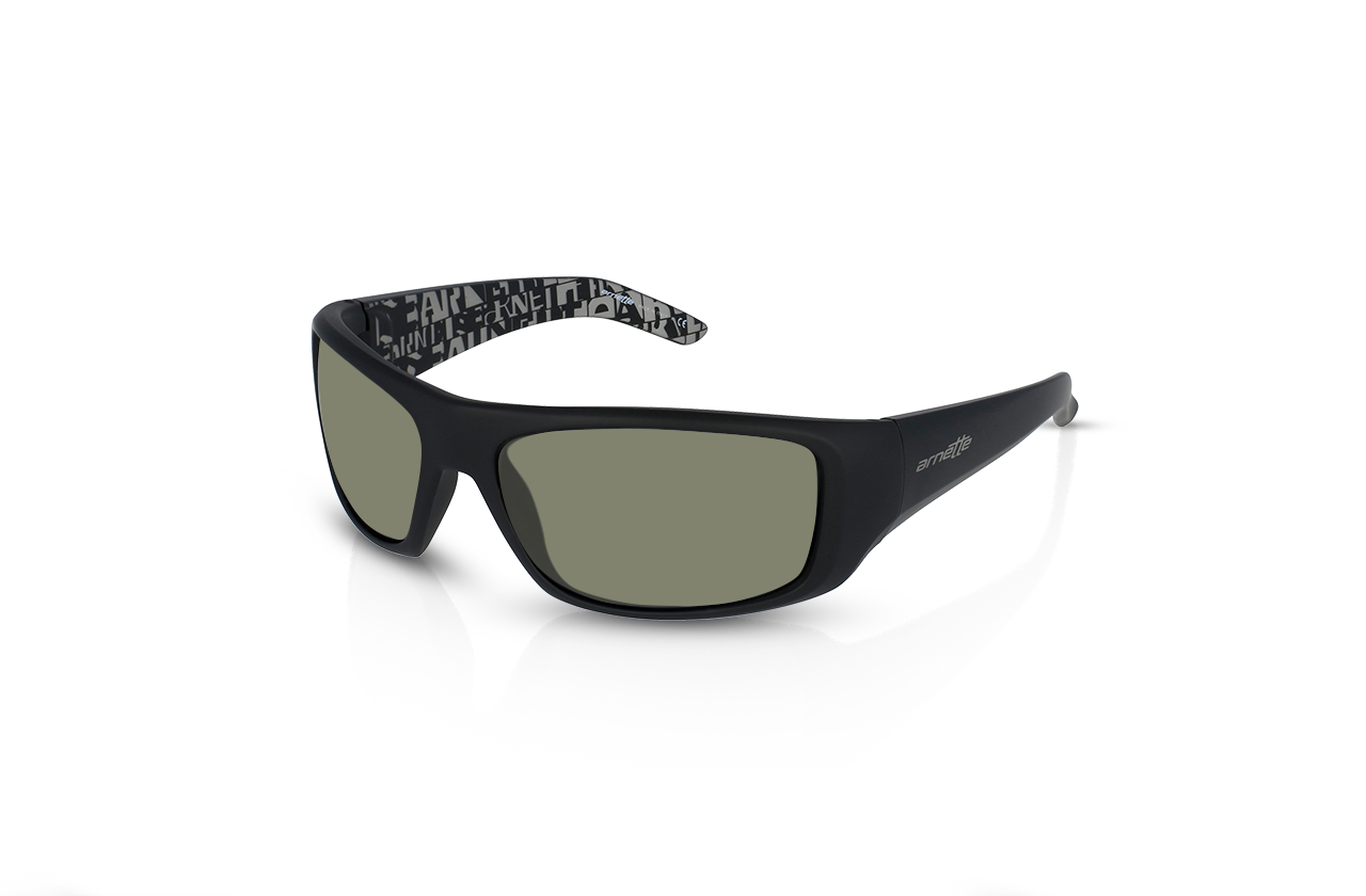 Rubber Black, Green-Polarized